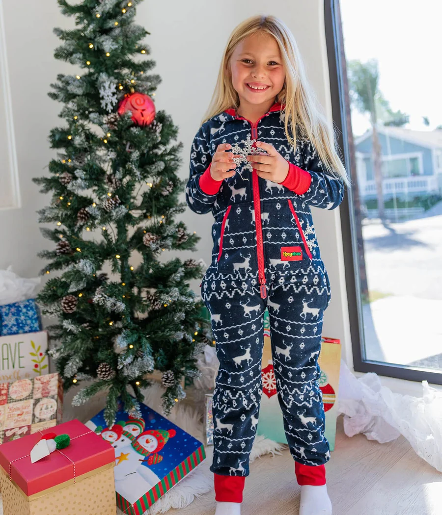 Matching Blue Reindeer Family Jumpsuits - Image 10