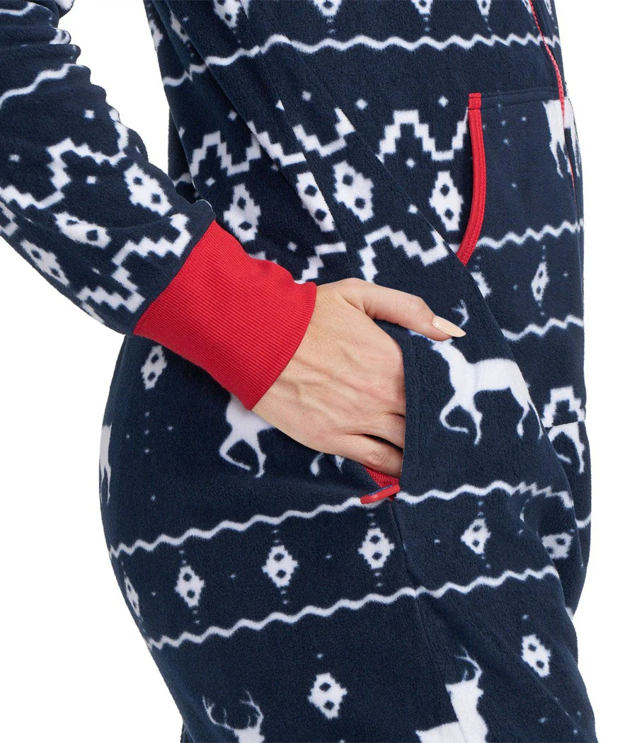 Matching Blue Reindeer Family Jumpsuits - Image 8