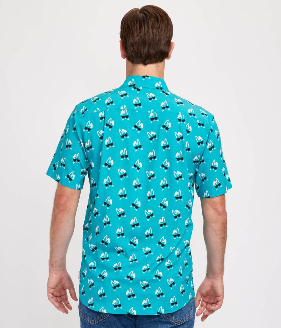 Men's Sunny Bunny Button Down Shirt - Image 3