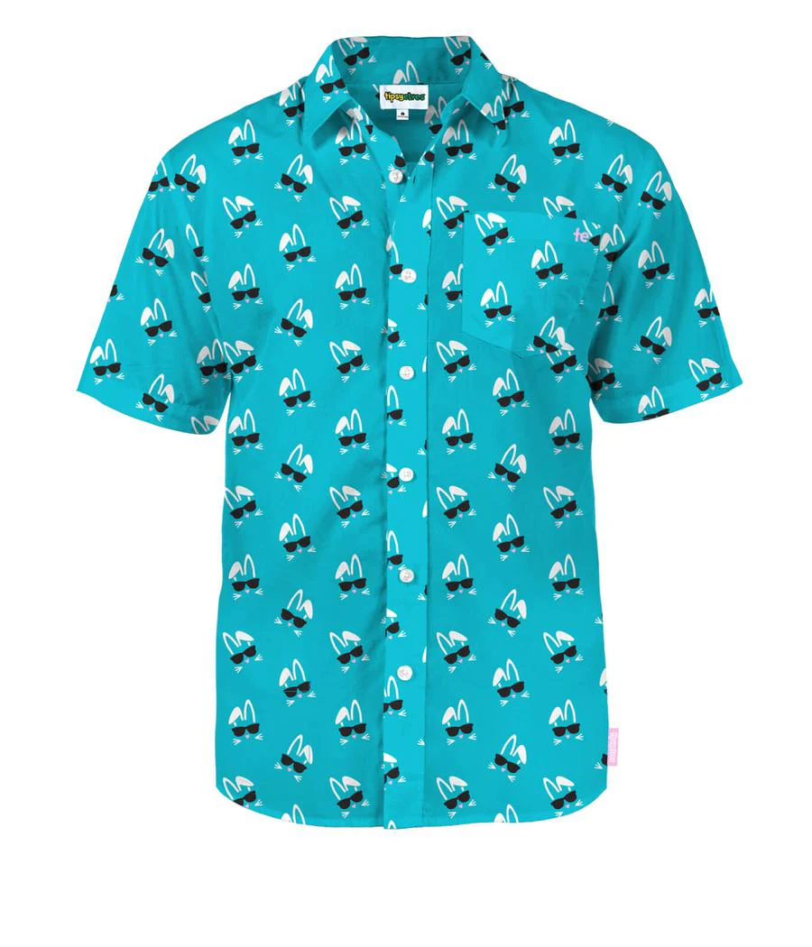 Men's Sunny Bunny Button Down Shirt - Image 5