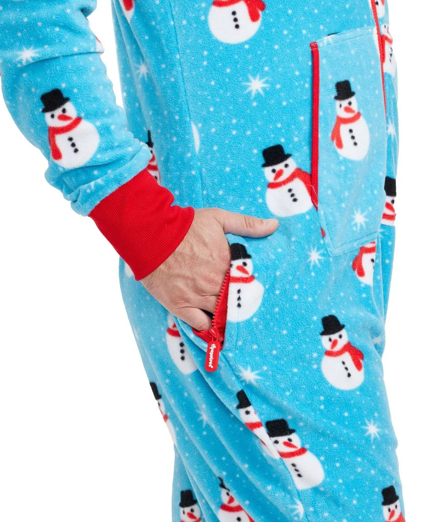 Men's Snowman Is An Island Jumpsuit - Image 3