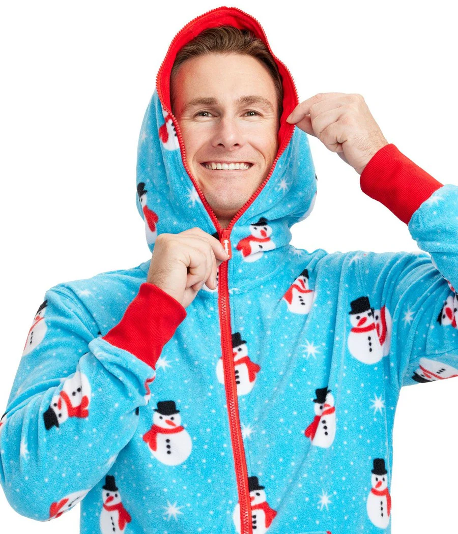 Men's Snowman Is An Island Jumpsuit - Image 4