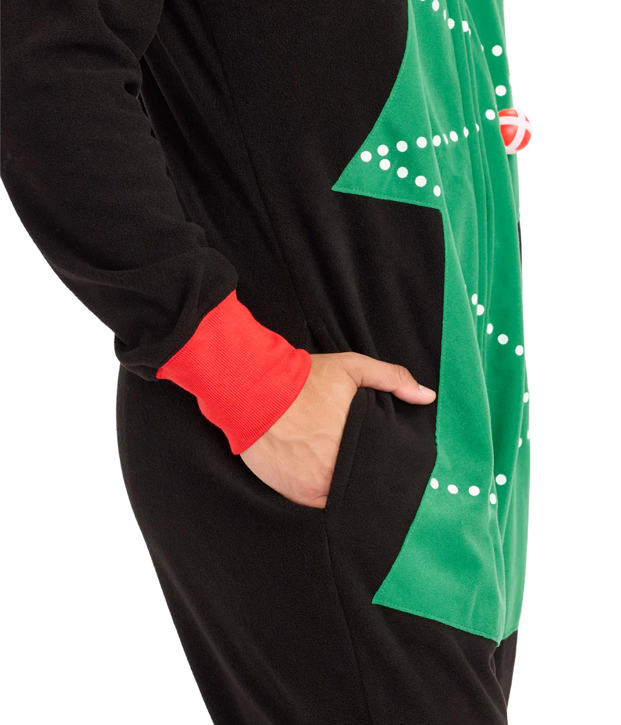 Men's Christmas Tree Toss Game Jumpsuit - Image 5