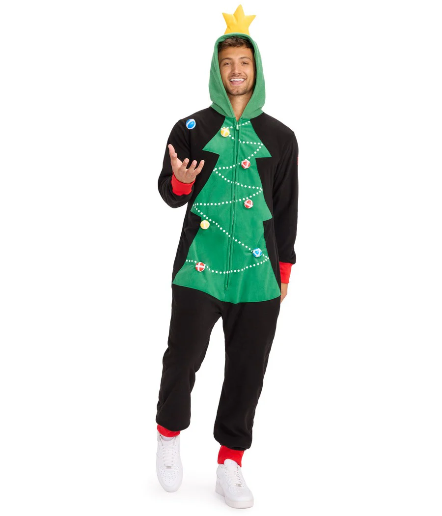 Men's Christmas Tree Toss Game Jumpsuit - Image 6