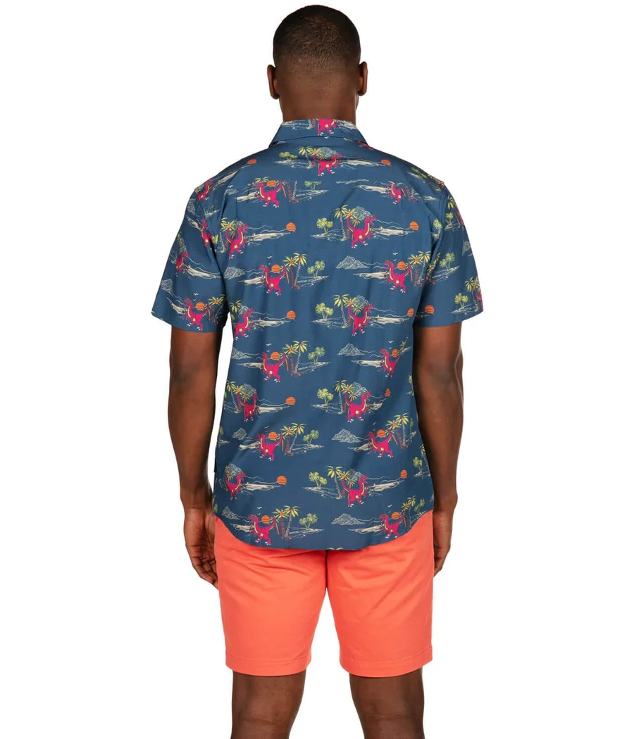 Men's Prehistoric Party Hawaiian Shirt - Image 3