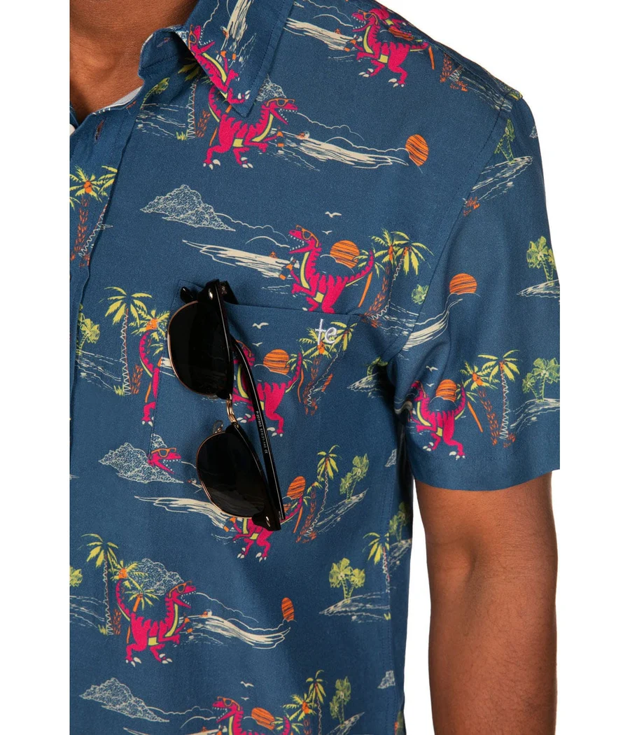 Men's Prehistoric Party Hawaiian Shirt - Image 4
