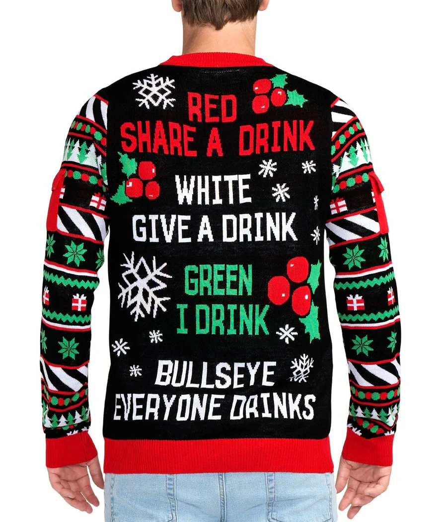 Men's Drinking Game Ugly Christmas Sweater - Image 4