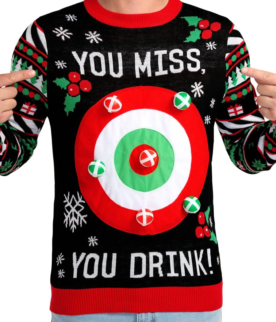 Men's Drinking Game Ugly Christmas Sweater - Image 5