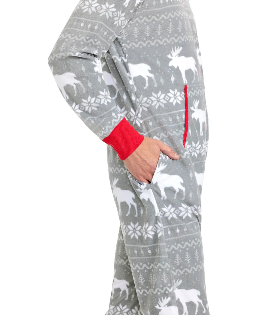 Men's Grey Moose Jumpsuit - Image 3