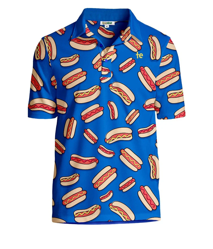 Men's Hot Dog Golf Polo - Image 7