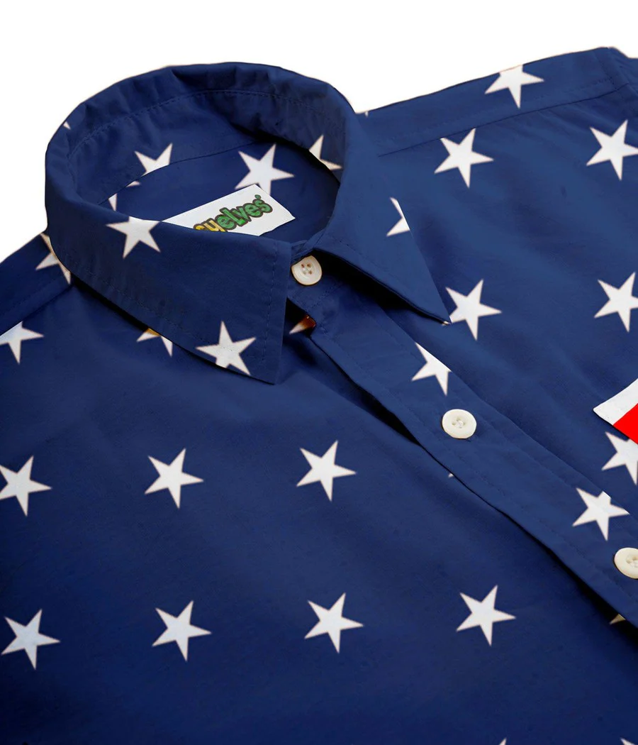 Men's Old Glory Button Down Shirt - Image 5
