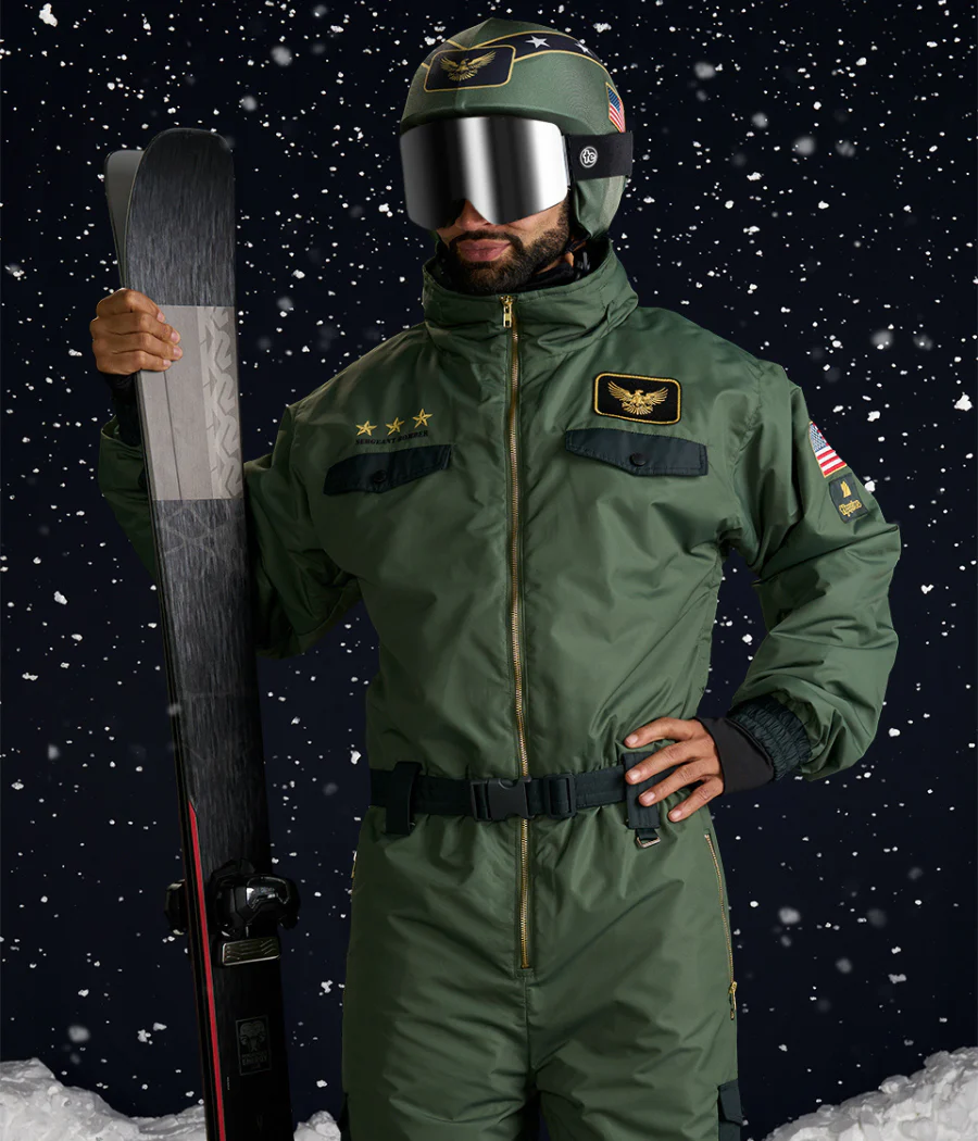 Men's Fighter Pilot Snow Suit and Helmet Cover - Image 4