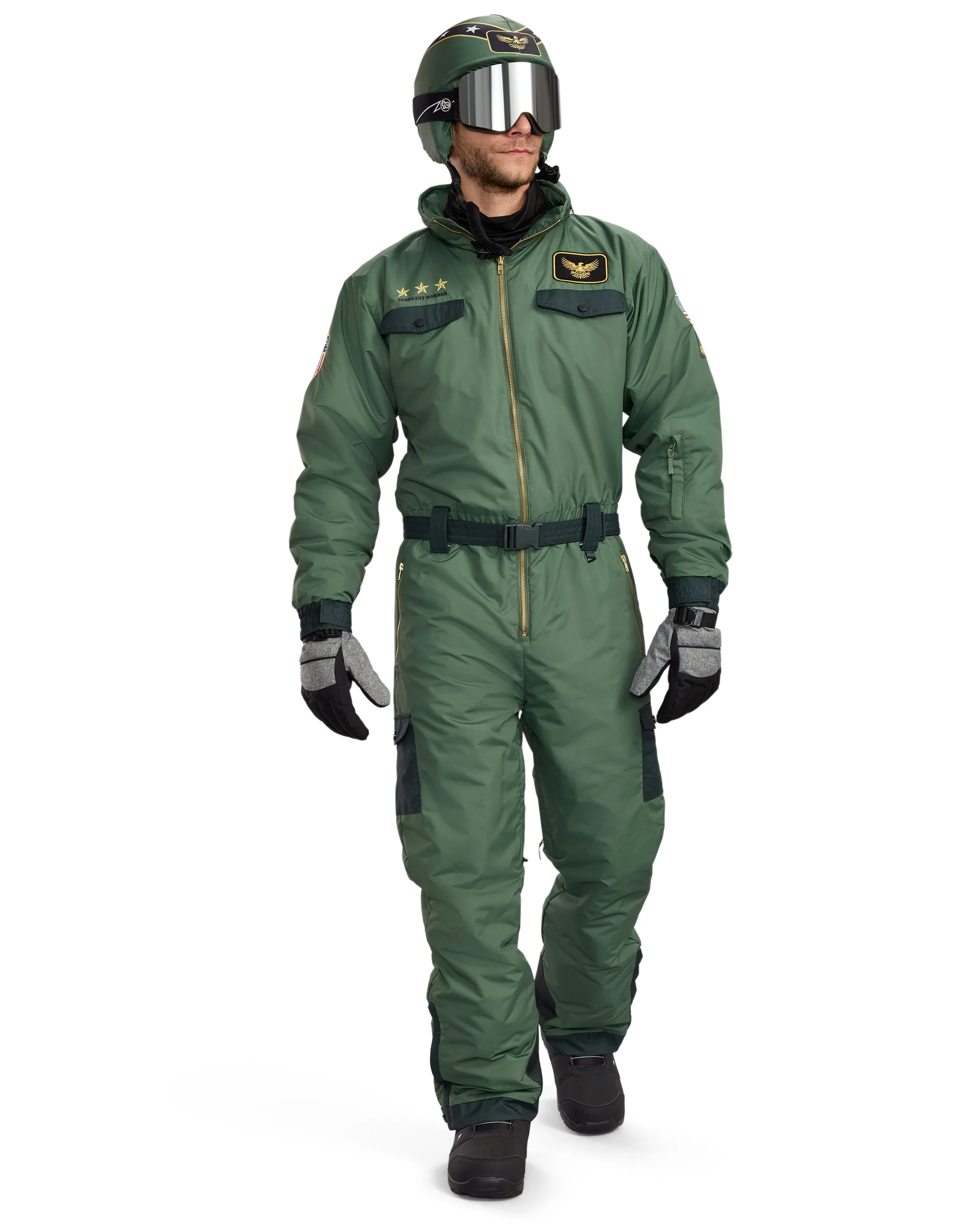 Men's Fighter Pilot Snow Suit and Helmet Cover - Image 8