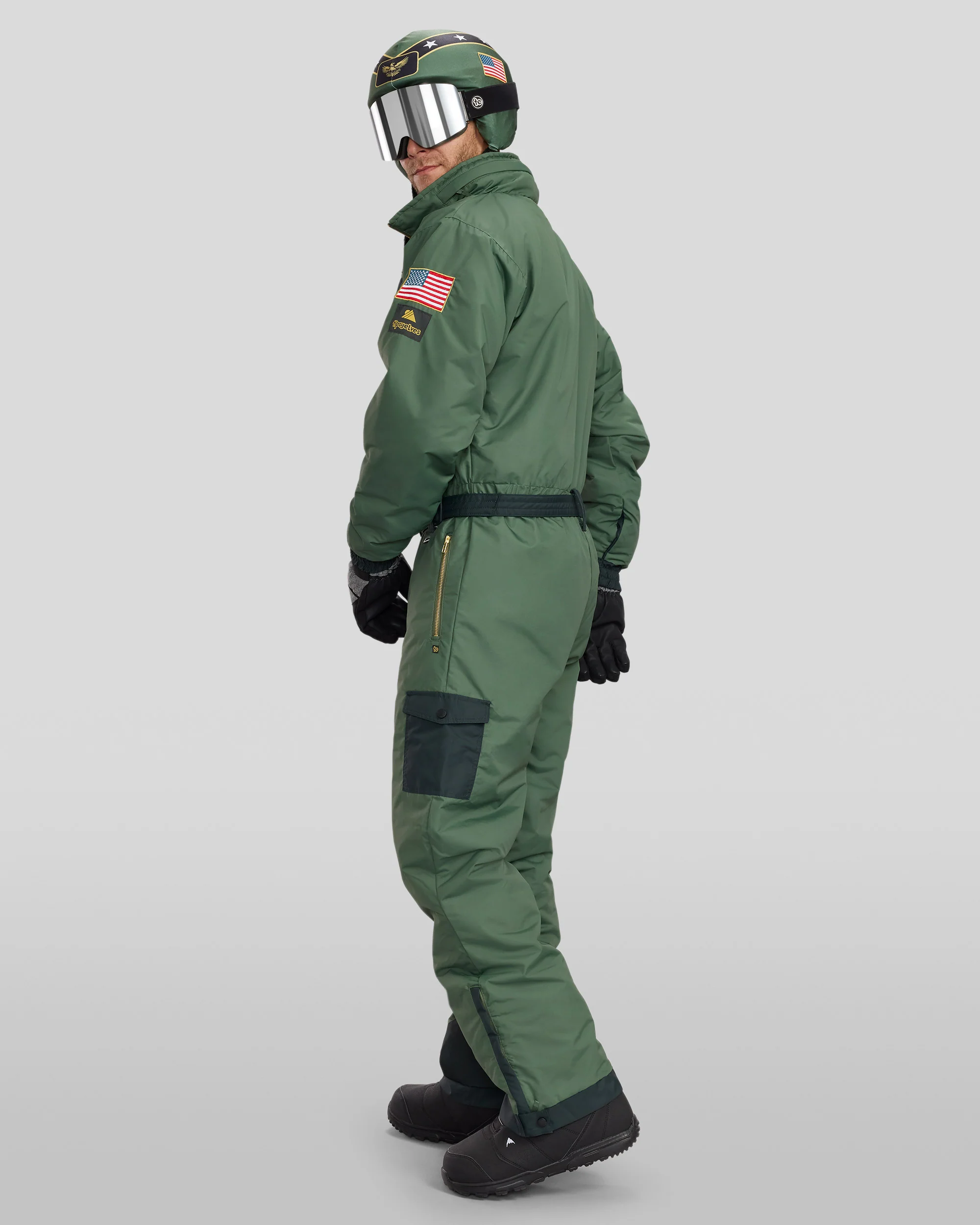 Men's Fighter Pilot Snow Suit and Helmet Cover - Image 3