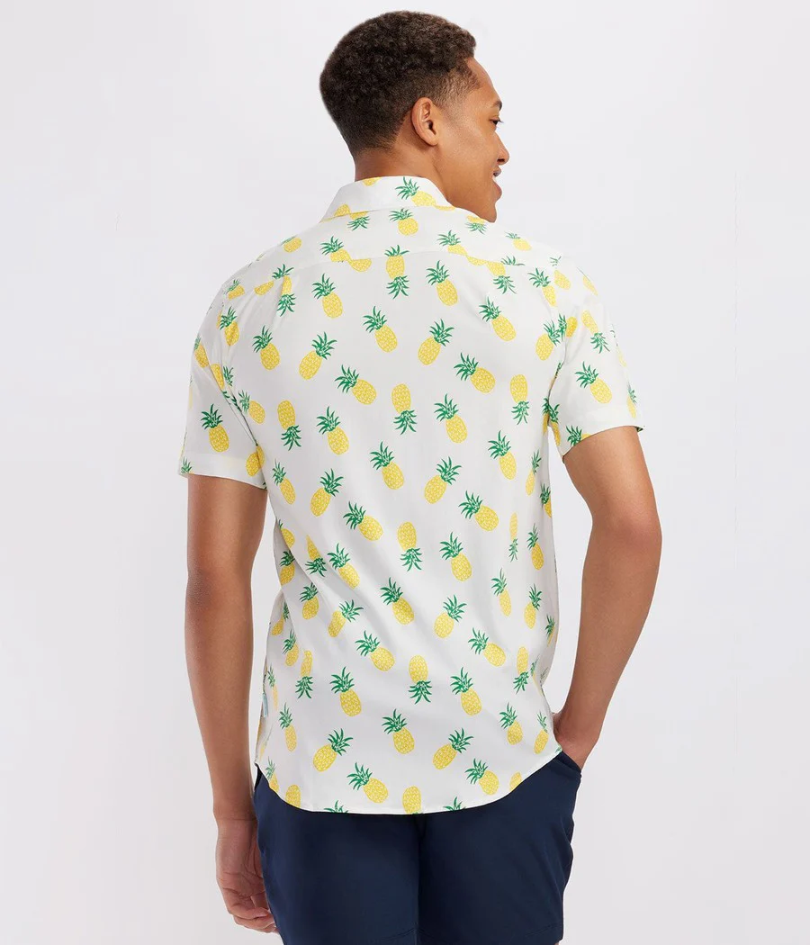 Men's Pineapple Parade Hawaiian Shirt - Image 3