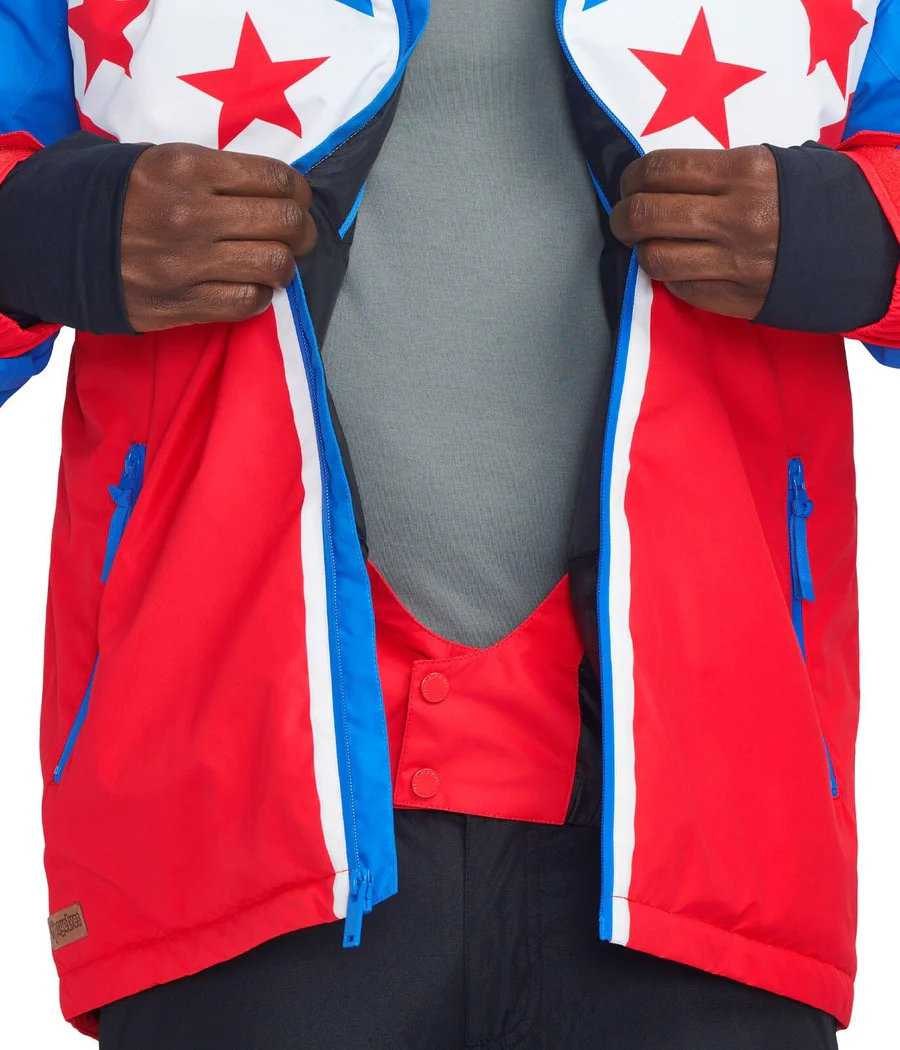 Men's Rockets Red Shred Snowboard Jacket - Image 6