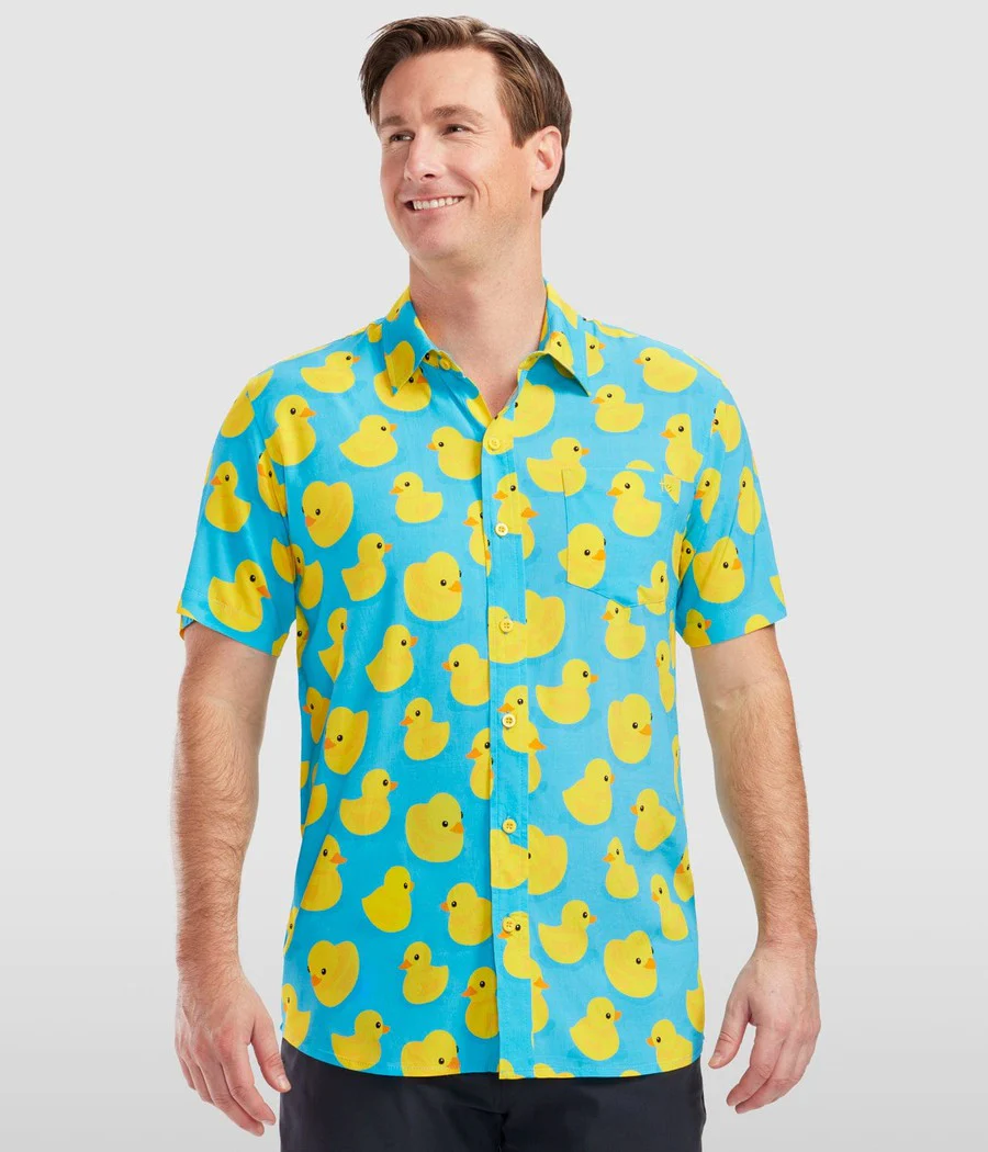 Men's Rubber Ducky Hawaiian Shirt - Image 3