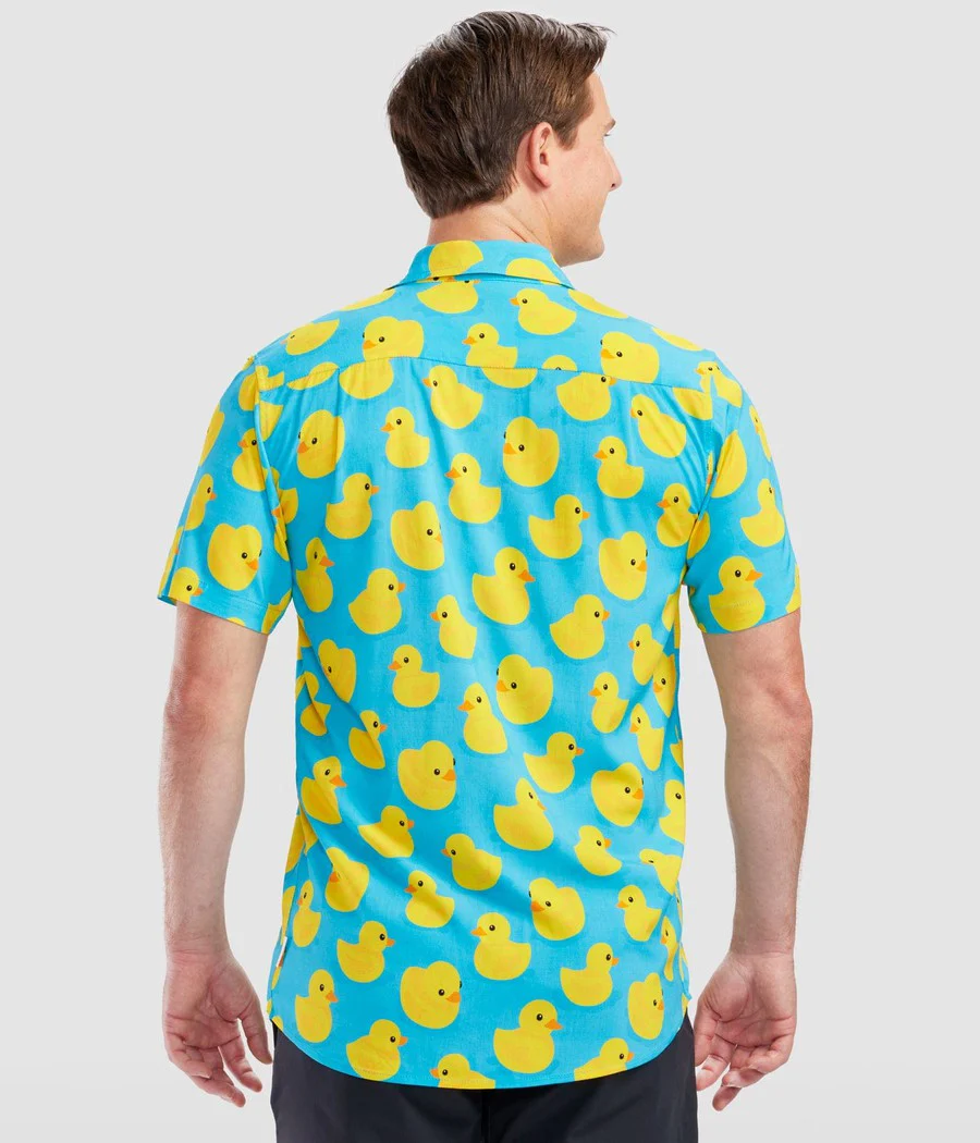 Men's Rubber Ducky Hawaiian Shirt - Image 4