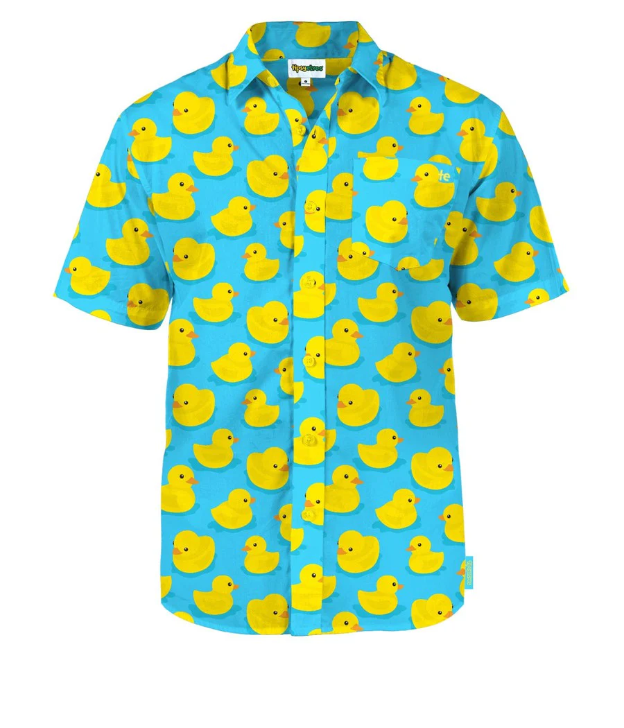 Men's Rubber Ducky Hawaiian Shirt - Image 7