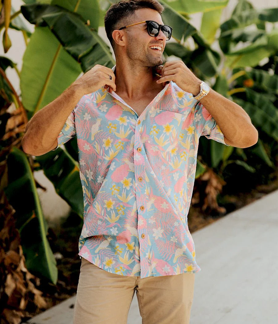 Men's Talk Birdie to Me Hawaiian Shirt - Image 5