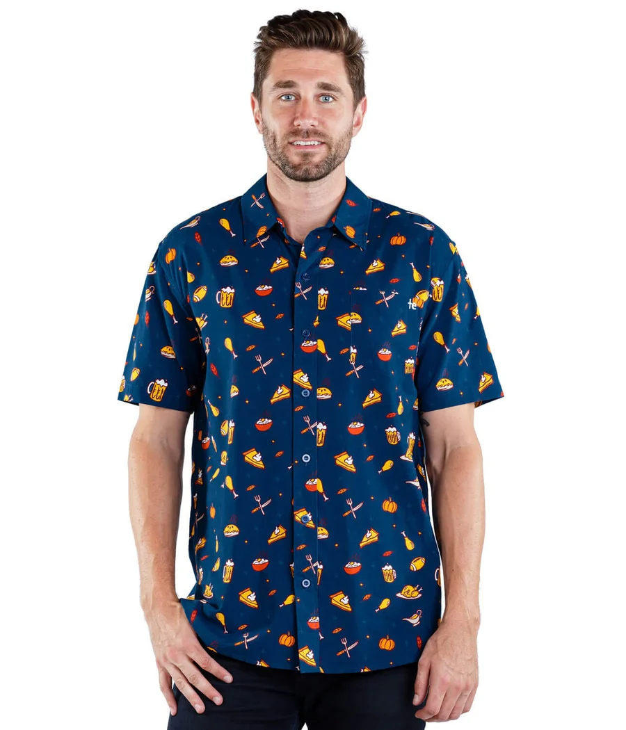Men's Thanksgiving Button Down Shirt - Image 3