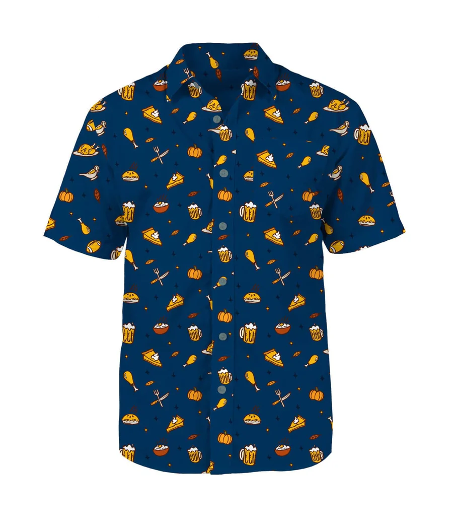 Men's Thanksgiving Button Down Shirt - Image 5