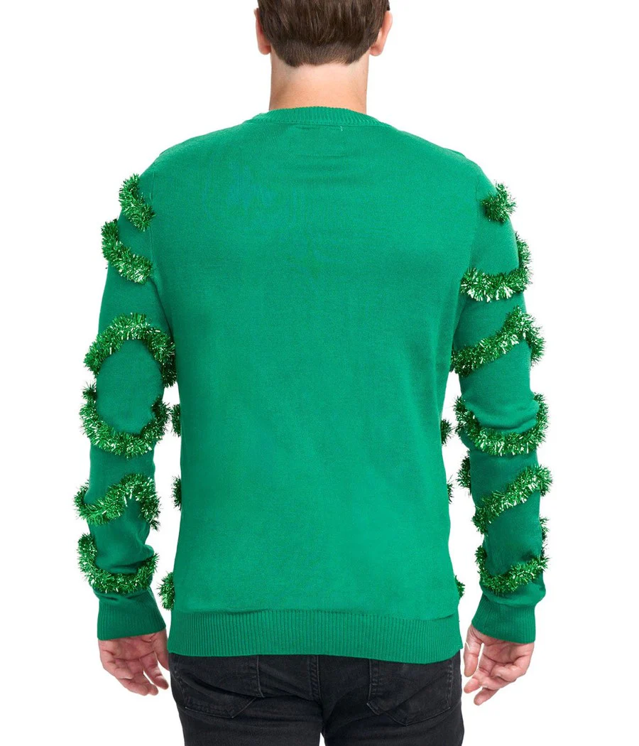 Men's Gaudy Garland Ugly Christmas Sweater - Image 3