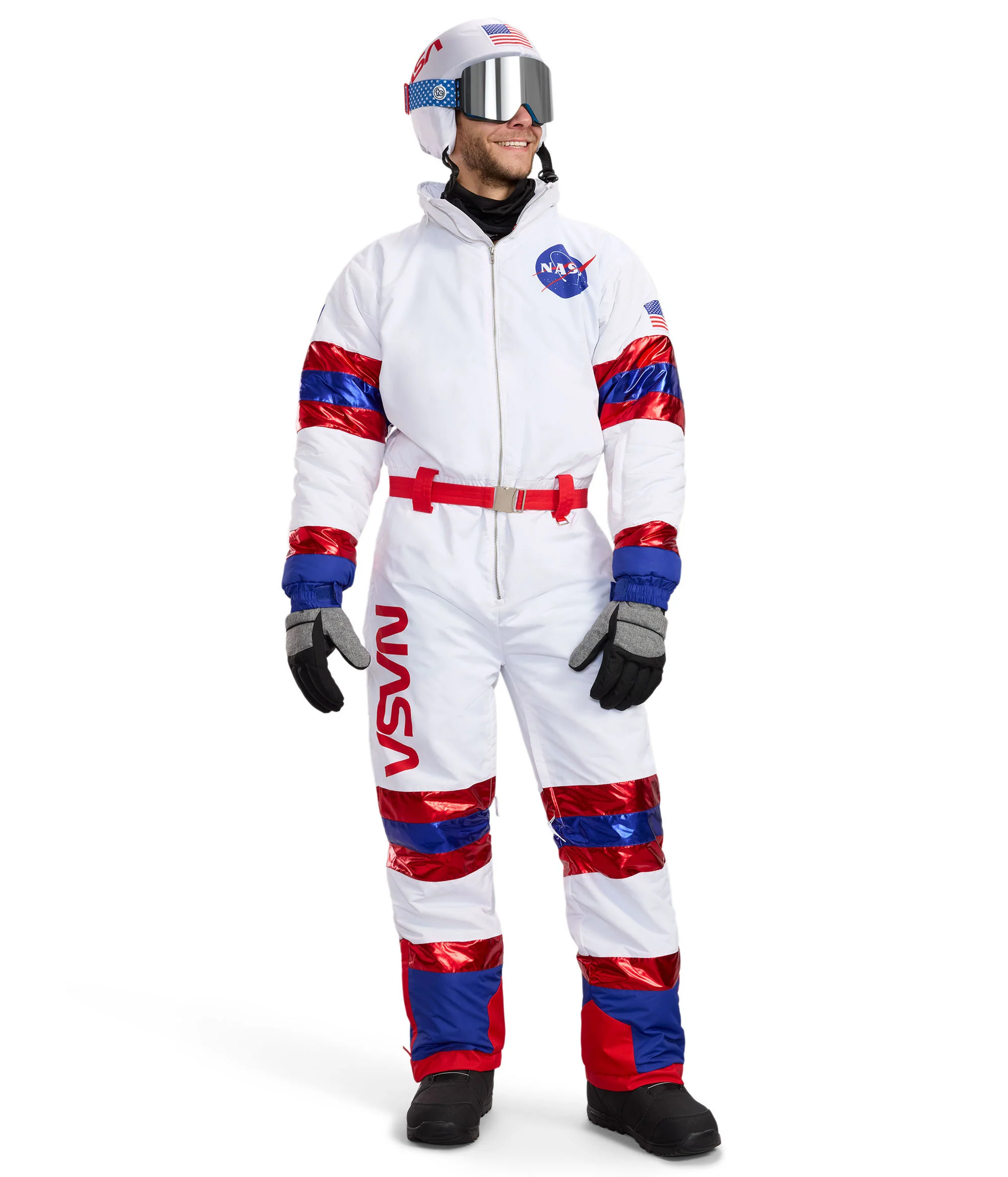 Men's Space Racer Snow Suit and Helmet Cover - Image 3