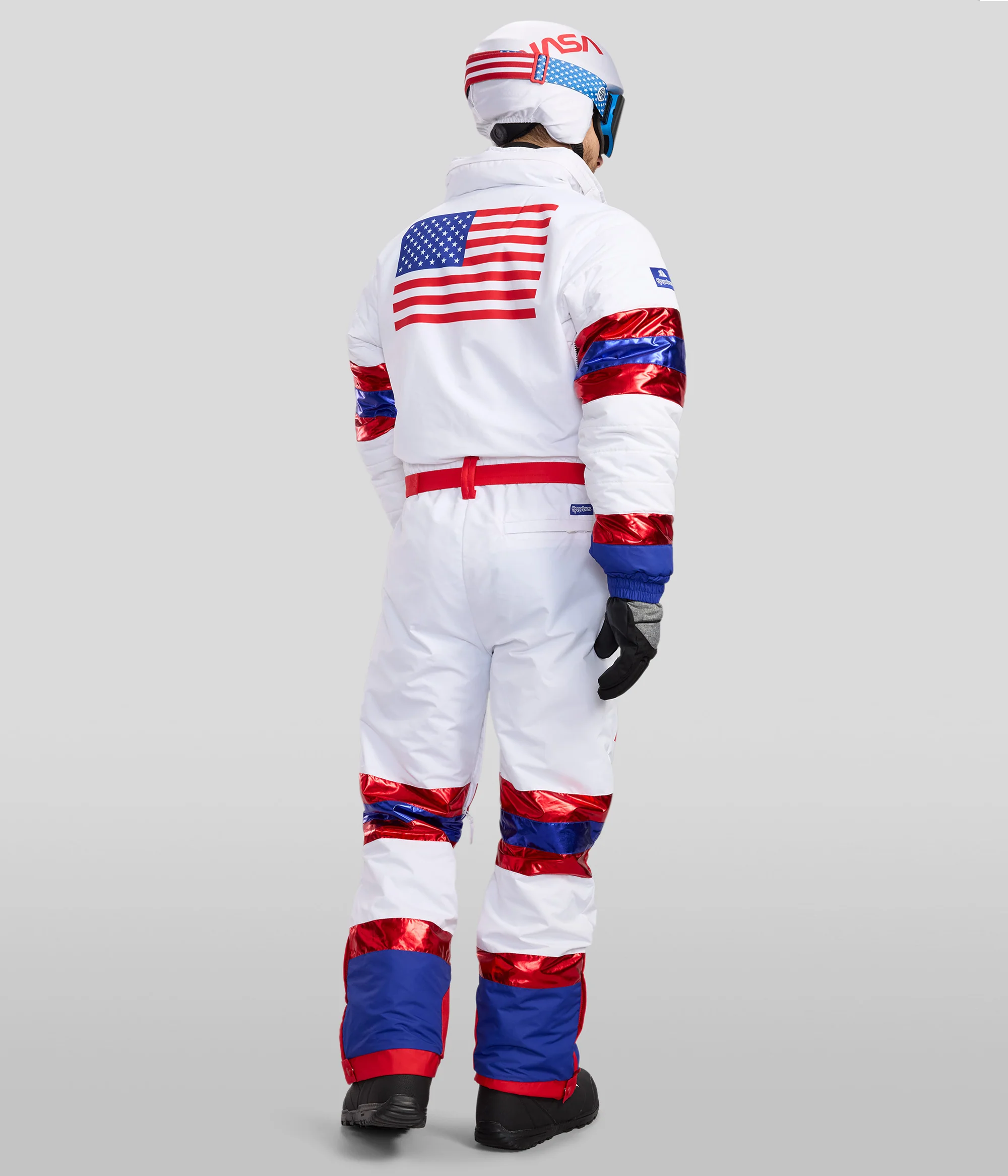 Men's Space Racer Snow Suit and Helmet Cover - Image 4