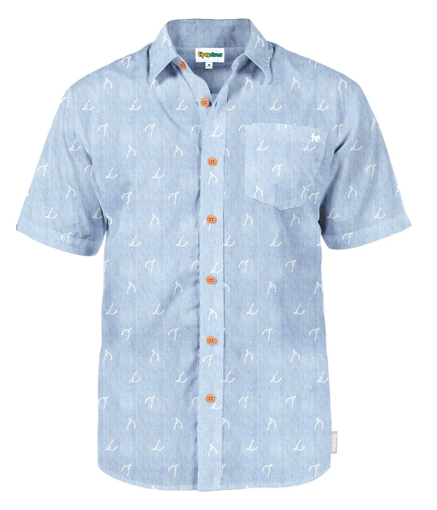 Men's Wishbone Thinking Button Down Shirt - Image 4