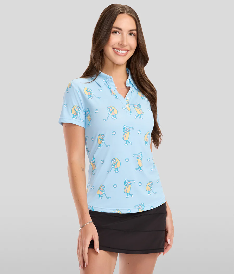 Women's Sizzlin' Swing Short-Sleeve Golf Polo - Image 3