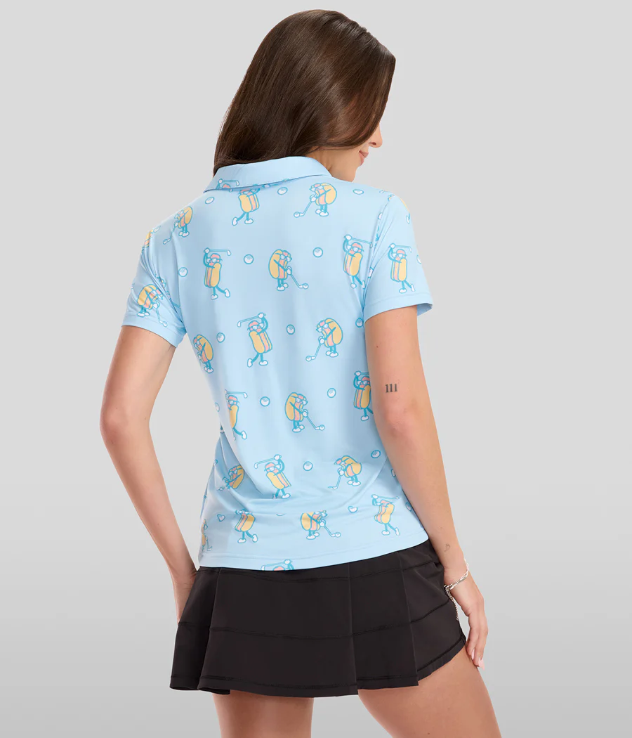 Women's Sizzlin' Swing Short-Sleeve Golf Polo - Image 4