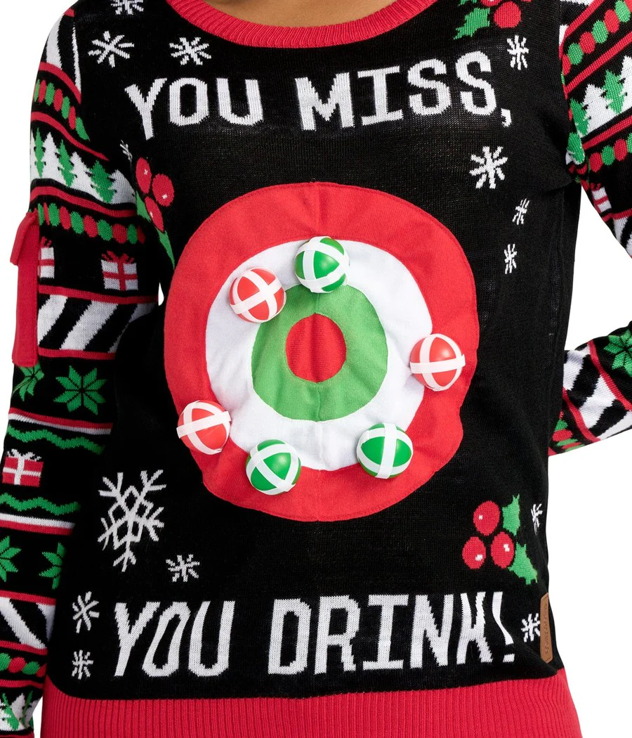 Women's Drinking Game Ugly Christmas Sweater - Image 3