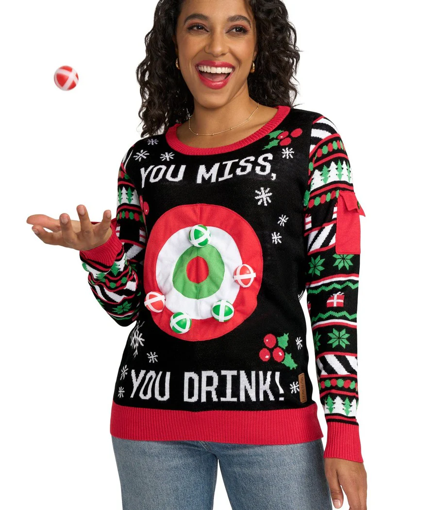 Women's Drinking Game Ugly Christmas Sweater - Image 4