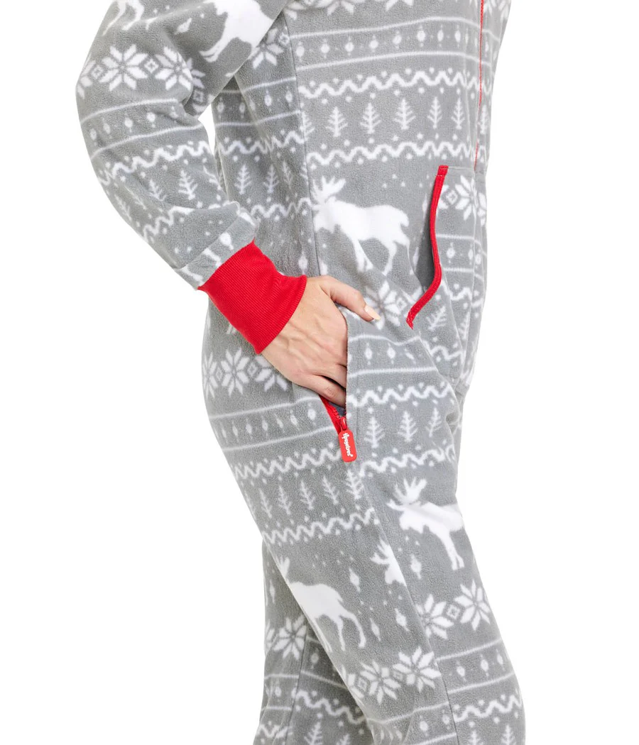 Women's Grey Moose Jumpsuit - Image 3