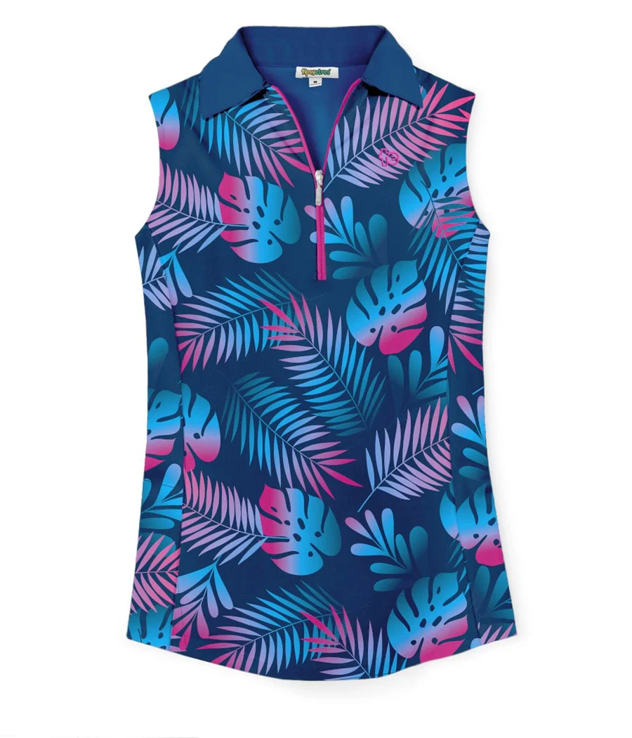 Women's Nighttime Tropics Golf Polo - Image 6