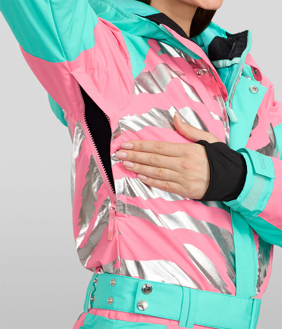 Women's Electric Zebra Snow Suit - Image 4