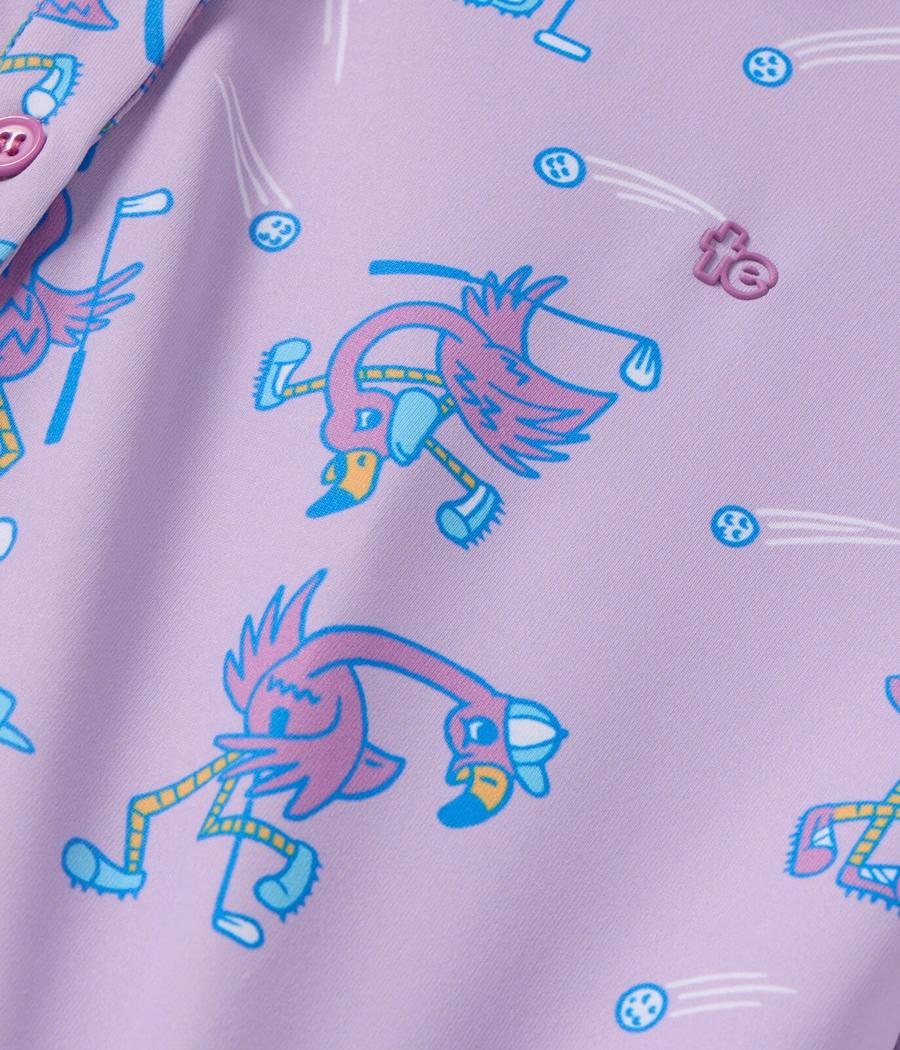 Women's Flamingo Fiasco Short-Sleeve Golf Polo - Image 6